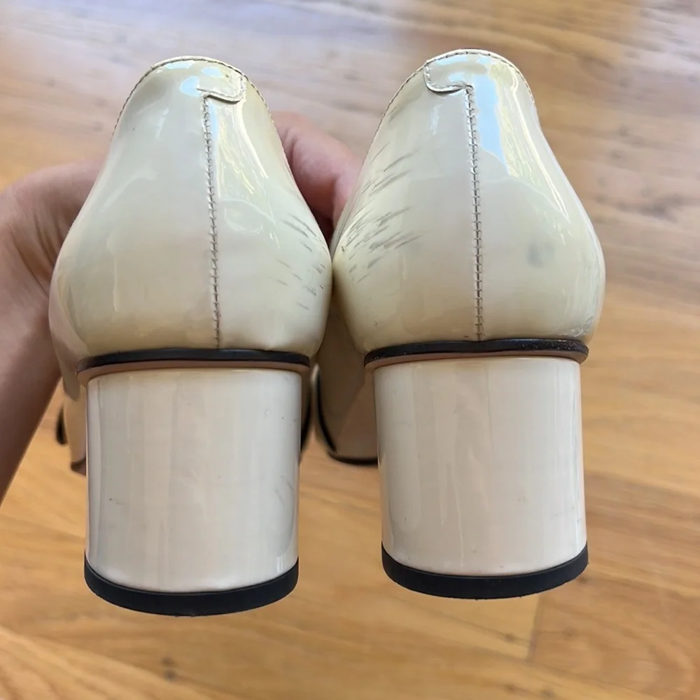 Gucci Marmont white patent leather heels - Picture 10 of 16